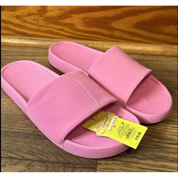 All in Motion Women's Pink Sandal Slides - size 11 - Picture 1 of 1